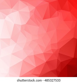 Red Polygonal Mosaic Background, Creative Design Templates