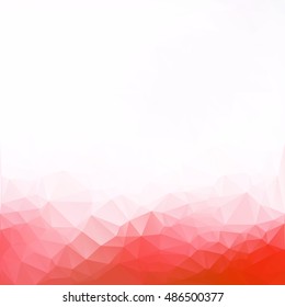 Red Polygonal Mosaic Background, Creative Design Templates