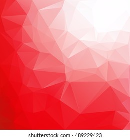 Red Polygonal Mosaic Background, Creative Design Templates