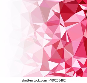 Red Polygonal Mosaic Background, Creative Design Templates