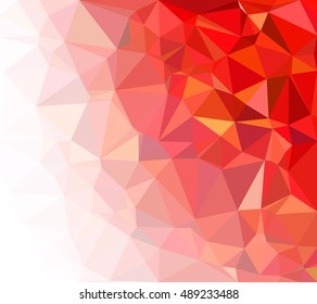 Red Polygonal Mosaic Background, Creative Design Templates