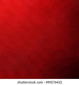 Red Polygonal Mosaic Background, Creative Design Templates