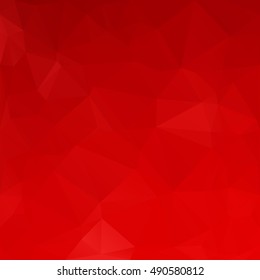Red Polygonal Mosaic Background, Creative Design Templates