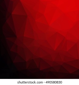 Red Polygonal Mosaic Background, Creative Design Templates