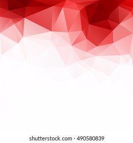 Red Polygonal Mosaic Background, Creative Design Templates