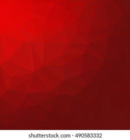 Red Polygonal Mosaic Background, Creative Design Templates
