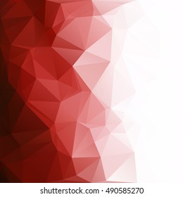 Red Polygonal Mosaic Background, Creative Design Templates