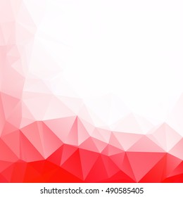 Red Polygonal Mosaic Background, Creative Design Templates