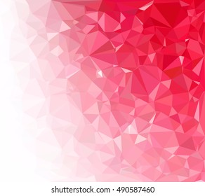Red Polygonal Mosaic Background, Creative Design Templates
