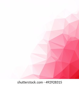 Red Polygonal Mosaic Background, Creative Design Templates