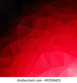 Red Polygonal Mosaic Background, Creative Design Templates