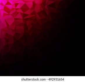 Red Polygonal Mosaic Background, Creative Design Templates