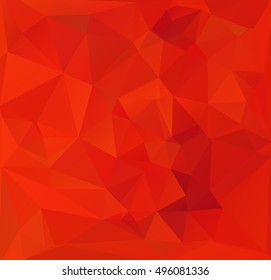 Red Polygonal Mosaic Background, Creative Design Templates