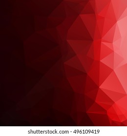 Red Polygonal Mosaic Background, Creative Design Templates