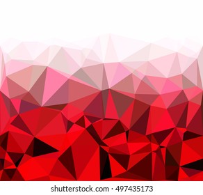 Red Polygonal Mosaic Background, Creative Design Templates