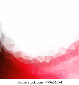 Red Polygonal Mosaic Background, Creative Design Templates