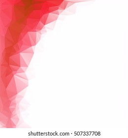 Red Polygonal Mosaic Background, Creative Design Templates