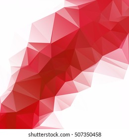 Red Polygonal Mosaic Background, Creative Design Templates