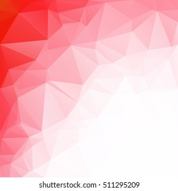 Red Polygonal Mosaic Background, Creative Design Templates