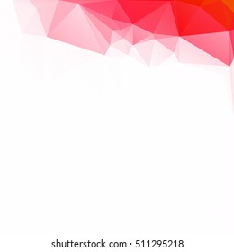 Red Polygonal Mosaic Background, Creative Design Templates