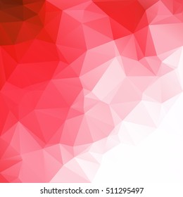 Red Polygonal Mosaic Background, Creative Design Templates