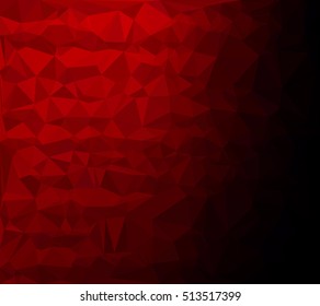 Red Polygonal Mosaic Background, Creative Design Templates