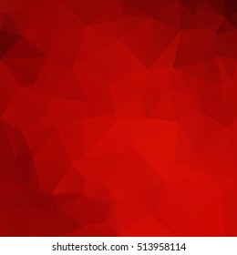 Red Polygonal Mosaic Background, Creative Design Templates