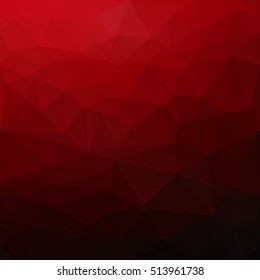 Red Polygonal Mosaic Background, Creative Design Templates