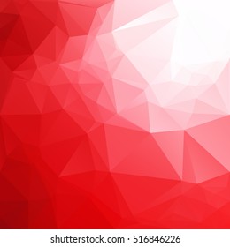 Red Polygonal Mosaic Background, Creative Design Templates