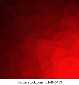 Red Polygonal Mosaic Background, Creative Design Templates
