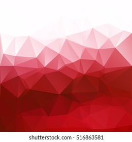 Red Polygonal Mosaic Background, Creative Design Templates