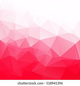 Red Polygonal Mosaic Background, Creative Design Templates