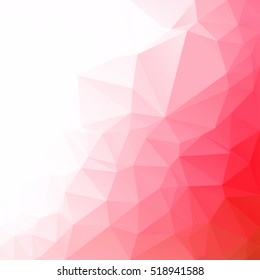 Red Polygonal Mosaic Background, Creative Design Templates