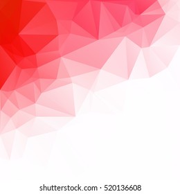 Red Polygonal Mosaic Background, Creative Design Templates