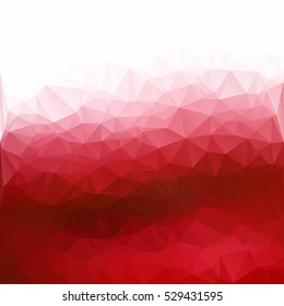 Red Polygonal Mosaic Background, Creative Design Templates