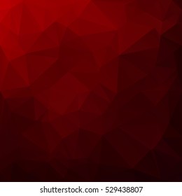 Red Polygonal Mosaic Background, Creative Design Templates