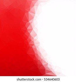 Red Polygonal Mosaic Background, Creative Design Templates