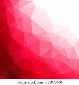 Red Polygonal Mosaic Background, Creative Design Templates