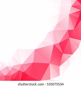 Red Polygonal Mosaic Background, Creative Design Templates