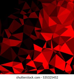 Red Polygonal Mosaic Background, Creative Design Templates