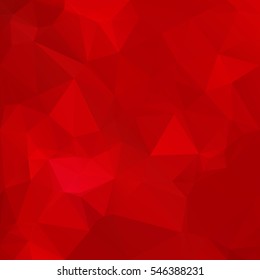 Red Polygonal Mosaic Background, Creative Design Templates