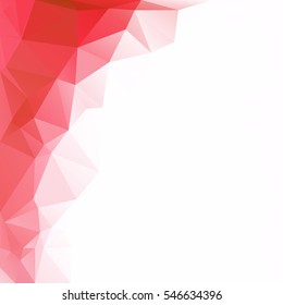 Red Polygonal Mosaic Background, Creative Design Templates