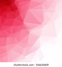 Red Polygonal Mosaic Background, Creative Design Templates
