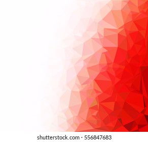 Red Polygonal Mosaic Background, Creative Design Templates