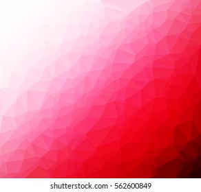 Red Polygonal Mosaic Background, Creative Design Templates