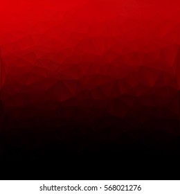 Red Polygonal Mosaic Background, Creative Design Templates