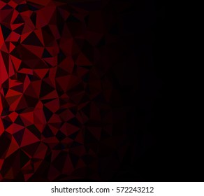 Red Polygonal Mosaic Background, Creative Design Templates
