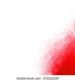 Red Polygonal Mosaic Background, Creative Design Templates