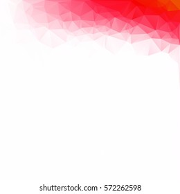 Red Polygonal Mosaic Background, Creative Design Templates