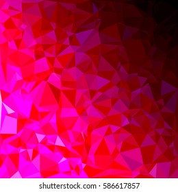 Red Polygonal Mosaic Background, Creative Design Templates